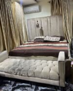 6BY6 BEDFRAME WITH OTTOMAN