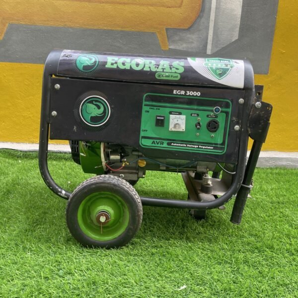 relatively new EGORAS 3KVA Dual Fuel Manual Generator (EGR-3000)