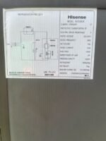 Barely Used 154 LITRES HISENSE DOUBLE DOOR REFRIGERATOR (REF200DR) - Image 2