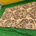 NEATLY USED 5BY7 CENTER RUG (014)