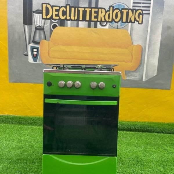 BARELY USED Maxi 50*50 (3+1) Burner Gas Cooker INOX green