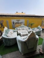 BRAND NEW TOP QUALITY TURKISH 7 SEATER IMPORTED ROYAL CHAIR WITH 3 IN 1 CENTER TABLE - Image 6