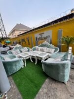 BRAND NEW TOP QUALITY TURKISH 7 SEATER IMPORTED ROYAL CHAIR WITH 3 IN 1 CENTER TABLE - Image 5