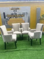 BRAND NEW TOP QUALITY LIGHT GREY DINNING CHAIRS- each - Image 4