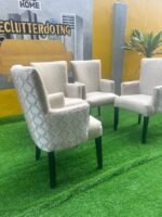 BRAND NEW TOP QUALITY LIGHT GREY DINNING CHAIRS- each - Image 2