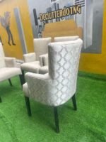 BRAND NEW TOP QUALITY LIGHT GREY DINNING CHAIRS- each - Image 3