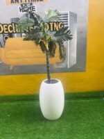 BARELY USED FLOWER WITH VASE (BIG POT) - Image 2