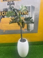 BARELY USED FLOWER WITH VASE (BIG POT) - Image 3