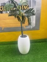 BARELY USED FLOWER WITH VASE (BIG POT) - Image 4