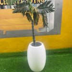 BARELY USED FLOWER WITH VASE (BIG POT)