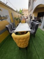 BARELY USED TOP QUALITY 6 SEATER DINING SET - Image 4
