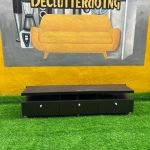 BARELY USED LOW BROWN TV CONSOLE(004)