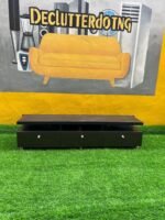 BARELY USED LOW BROWN TV CONSOLE(004) - Image 2