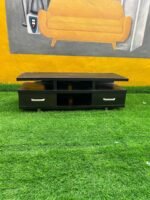 NEATLY USED LOW BLACK TV CONSOLE(016) - Image 8