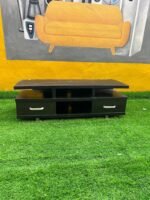 NEATLY USED LOW BLACK TV CONSOLE(016)