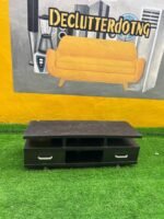 NEATLY USED LOW BLACK TV CONSOLE(016) - Image 7