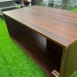 BARELY USED BROWN CENTER TABLE(001)