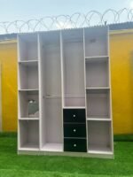 BARELY USED OPEN WARDROBE WITH SHOE AND BAG RACK(SEE PICTURE FOR DEFECT ) - Image 5