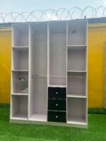 BARELY USED OPEN WARDROBE WITH SHOE AND BAG RACK(SEE PICTURE FOR DEFECT ) - Image 3