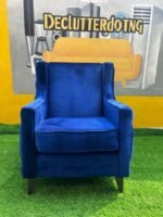 BRAND NEW BLUE MODERN ACCENT CHAIR - Image 2