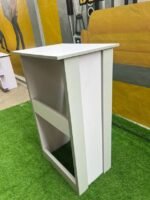 NEATLY USED WHITE&GREY BAR TABLE - Image 6