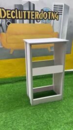 NEATLY USED WHITE&GREY BAR TABLE - Image 5