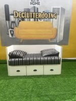 BARELY USED 2 SEATER MINI COUCH WITH DRAWER - Image 4