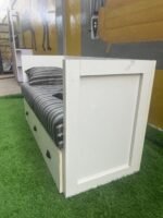 BARELY USED 2 SEATER MINI COUCH WITH DRAWER - Image 3