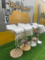 BRAND NEW TOP QUALITY WHITE BAR STOOL- Each - Image 5