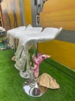 BRAND NEW TOP QUALITY WHITE BAR STOOL- Each - Image 4