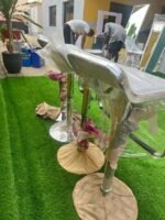BRAND NEW TOP QUALITY WHITE BAR STOOL- Each - Image 2