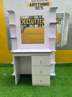 NEATLY USED WHITE DRESSING TABLE WITHOUT MIRROR - Image 2