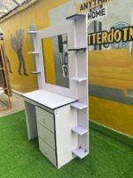 NEATLY USED WHITE DRESSING TABLE WITHOUT MIRROR - Image 4