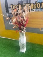BARELY USED COLORFUL ARTIFICIAL FLOWER PLANT - Image 4