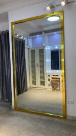 Relatively New 8Ft By 4Ft Golden Tape Full Length Mirror - Image 3
