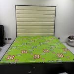 Neatly used 6by7 Cream bedframe with mattress - Image 5
