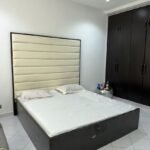 Neatly used 6by7 Cream bedframe with mattress - Image 2