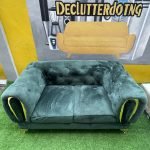 Barely Used Green 2 Seater Sofa - Image 5