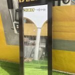 Barely Used Black Wooden Mirror (001)