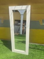 Barely Used White Wooden Mirror(003)