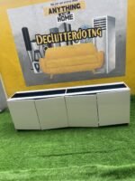 Barely Used Top Quality High Glossy Wood TV Console - Image 5