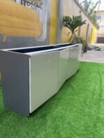Barely Used Top Quality High Glossy Wood TV Console - Image 2