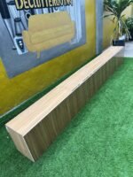 Barely Used Top Quality Glossy Wood Brown Console - Image 8