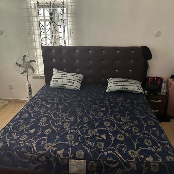 Barely Used 6by6 Bedframe with semi orthopedic mattress and side drawer