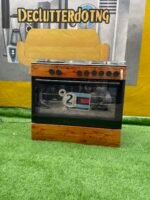 Brand New Scanfrost 90x60 4 Gas Burner + 2 Electric Hotplate Standing Cooker Wood Finish(SFC9425NGF) - Image 3