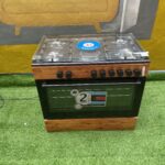 Brand New Scanfrost 90x60 4 Gas Burner + 2 Electric Hotplate Standing Cooker Wood Finish(SFC9425NGF)