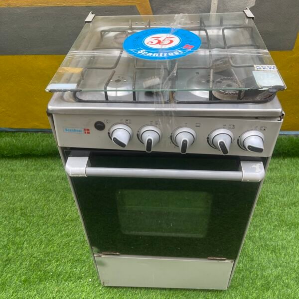 Neatly Used Scanfrost 4 Gas Burner Gas Oven 50X55 CM – SFC5402S