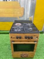Neatly Used Maxi 60*60 (3+1) Burner Gas Cooker IGL Wood - Image 3
