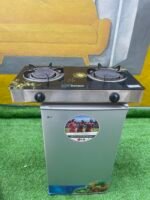 Neatly Used Qasa Infrared Glass Table Top Gas Cooker for Gas Saving (QGC-2BG) - Image 2