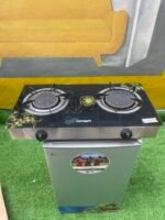 Neatly Used Qasa Infrared Glass Table Top Gas Cooker for Gas Saving (QGC-2BG) - Image 4